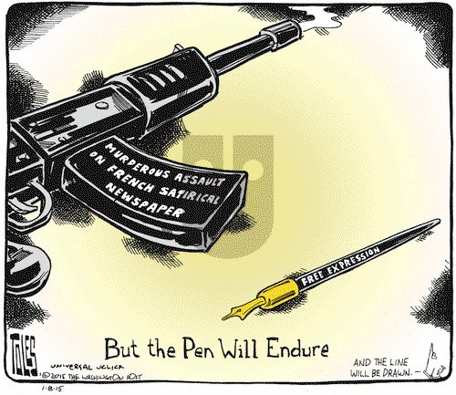 Tom Toles on Thursday January 8, 2015 Comic Strip