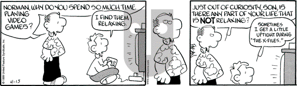 Drabble on Thursday April 15, 1999 Comic Strip