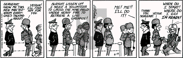 Doonesbury on Saturday June 19, 1971 Comic Strip