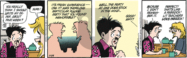 Doonesbury on Tuesday November 24, 1998 Comic Strip