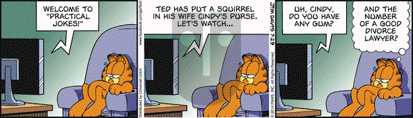 Garfield on Tuesday July 29, 2014 Comic Strip