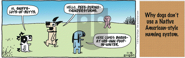 Pooch Cafe on Friday November 18, 2016 Comic Strip
