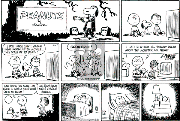Peanuts - Sunday May 17, 1964 Comic Strip