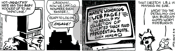 Over the Hedge on Tuesday March 19, 1996 Comic Strip