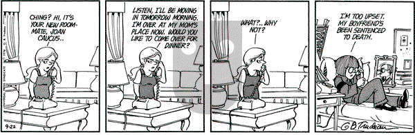 Doonesbury on Saturday September 22, 1979 Comic Strip