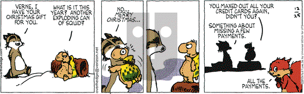 Over the Hedge on Tuesday December 25, 2012 Comic Strip