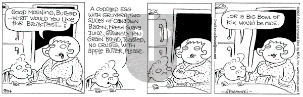 Soup to Nutz - Old on Saturday July 26, 2003 Comic Strip