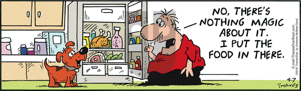 Frank and Ernest on Saturday April 7, 2018 Comic Strip