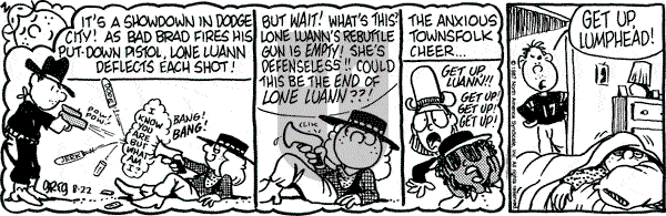 Luann on Saturday August 22, 1987 Comic Strip