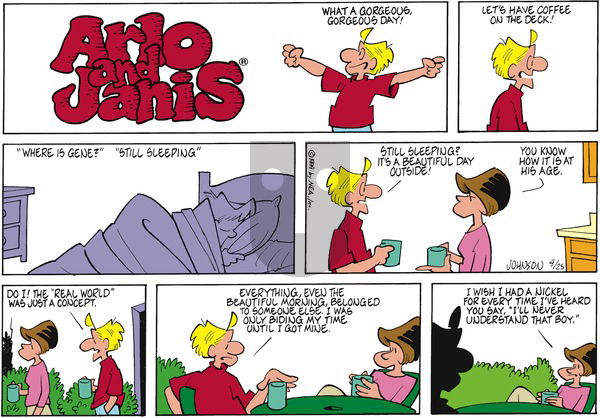 Arlo and Janis on Sunday April 25, 1999 Comic Strip