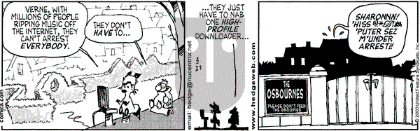 Over the Hedge on Thursday February 27, 2003 Comic Strip