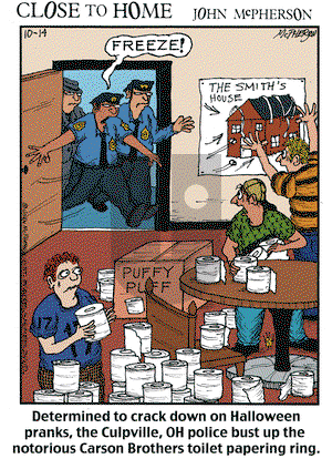Close to Home on Tuesday October 14, 2025 Comic Strip