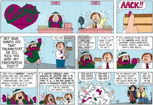 Cathy Classics on Sunday July 29, 2012 Comic Strip