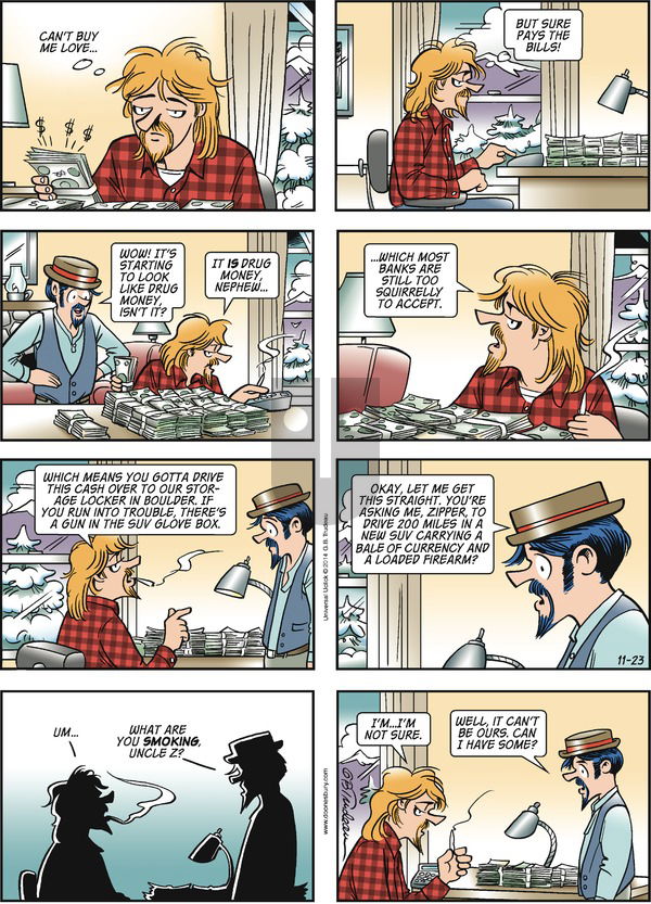 Doonesbury - Sunday November 23, 2014 Comic Strip