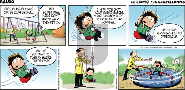 Baldo on Sunday March 29, 2015 Comic Strip