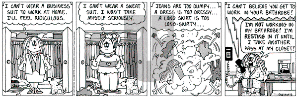 Cathy Classics on Tuesday July 1, 1997 Comic Strip