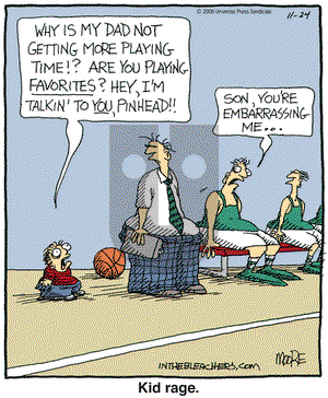 In the Bleachers on Friday November 24, 2006 Comic Strip