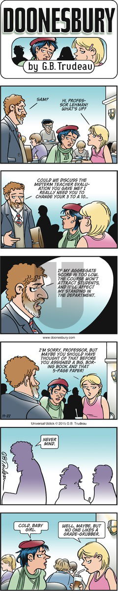 Doonesbury on Sunday November 22, 2015 Comic Strip