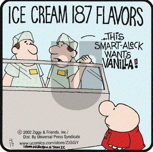 Ziggy on Wednesday April 17, 2002 Comic Strip