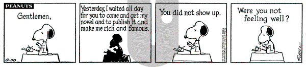 Peanuts on Thursday August 30, 1973 Comic Strip