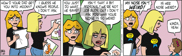 Luann on Friday January 24, 2014 Comic Strip