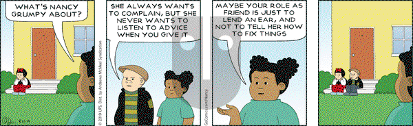 Nancy on Friday August 23, 2019 Comic Strip
