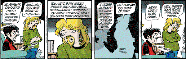Doonesbury on Friday March 17, 2000 Comic Strip