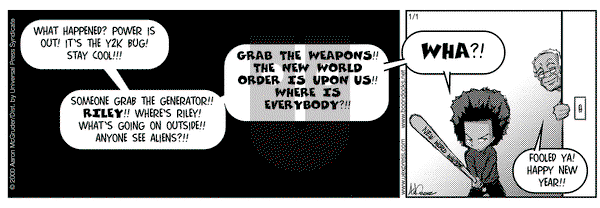 The Boondocks on Saturday January 1, 2000 Comic Strip