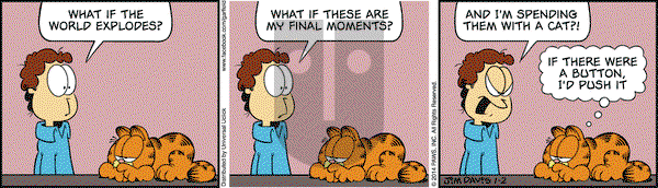 Garfield on Thursday January 2, 2014 Comic Strip
