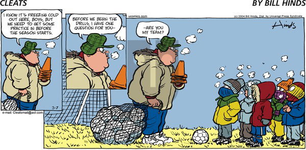 Cleats on Sunday March 7, 2004 Comic Strip