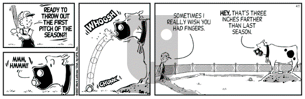 Cow and Boy Classics on Monday April 2, 2007 Comic Strip