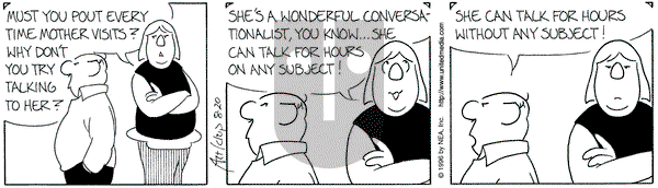 The Born Loser on Tuesday August 20, 1996 Comic Strip