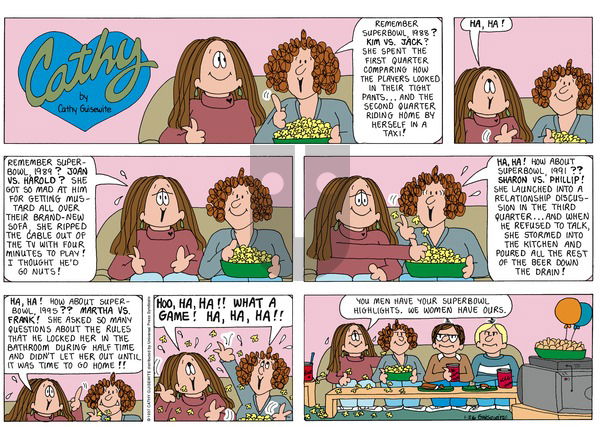 Cathy Classics on Sunday January 26, 1997 Comic Strip