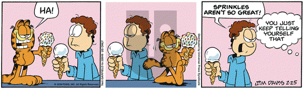 Garfield on Wednesday February 25, 2009 Comic Strip