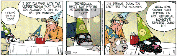 Get Fuzzy on Saturday July 19, 2003 Comic Strip