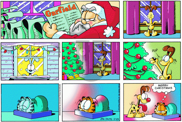Garfield - Sunday December 23, 2001 Comic Strip