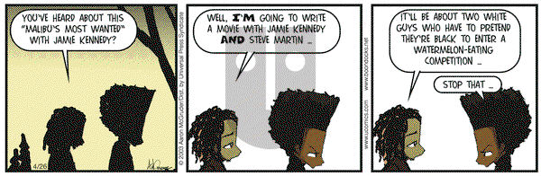 The Boondocks - Saturday April 26, 2003 Comic Strip