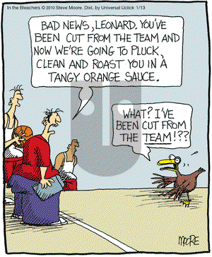 In the Bleachers on Wednesday January 13, 2016 Comic Strip