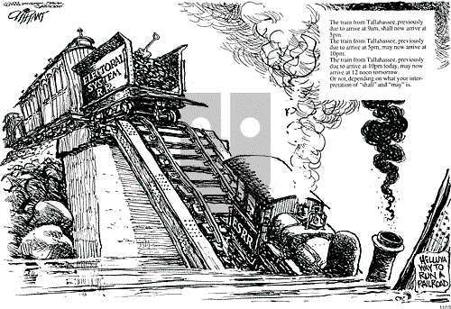 Pat Oliphant on Wednesday November 15, 2000 Comic Strip