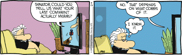 The Buckets on Thursday March 17, 2011 Comic Strip