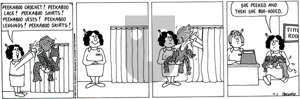 Cathy Classics on Saturday April 3, 1993 Comic Strip