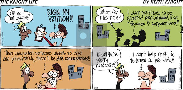 The Knight Life on Sunday June 24, 2012 Comic Strip