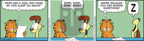 Garfield - Wednesday June 7, 2023 Comic Strip