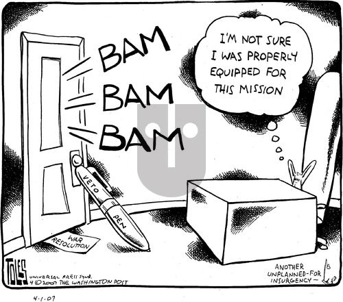 Tom Toles on Sunday April 1, 2007 Comic Strip