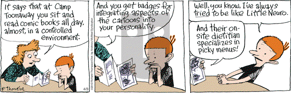 Cul de Sac on Thursday April 3, 2025 Comic Strip