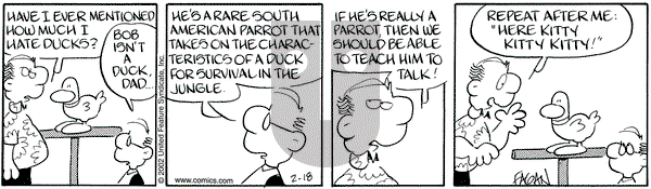 Drabble on Monday February 18, 2002 Comic Strip