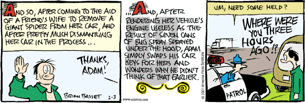 Adam@Home on Saturday February 3, 2001 Comic Strip