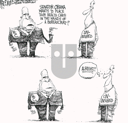 Matt Davies on Monday September 8, 2008 Comic Strip