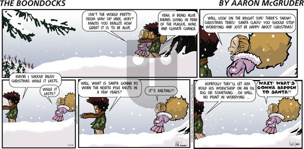 The Boondocks on Sunday December 25, 2005 Comic Strip