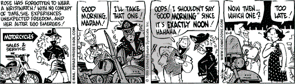Rose is Rose on Thursday April 8, 1999 Comic Strip